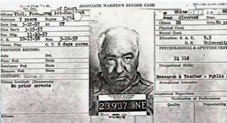 Ficha de Reich en la cárcel. Wikimedia Commons